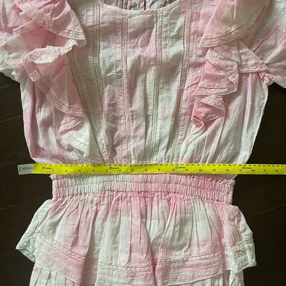 NWT LoveShackFancy Natasha Dotted Ruffle Mini Dress Size M - Picture 8 of 10